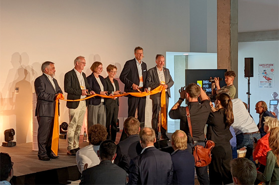 Feierliche Eröffnung des Digital Hub Industry im Juli 2022 Feierliche Eröffnung des Digital Hub Industry im Juli 2022