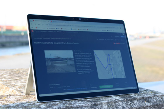 Das von Aimpulse entwickelte Dashboard behält bei jedem Wetter den Überblick über den Hochwasserschutz Das von Aimpulse entwickelte Dashboard behält bei jedem Wetter den Überblick über den Hochwasserschutz