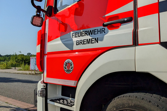 Detailansicht eines Feuerwehrfahrzeuges Detailansicht eines Feuerwehrfahrzeuges